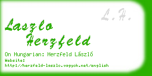 laszlo herzfeld business card