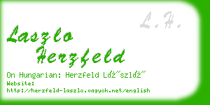 laszlo herzfeld business card